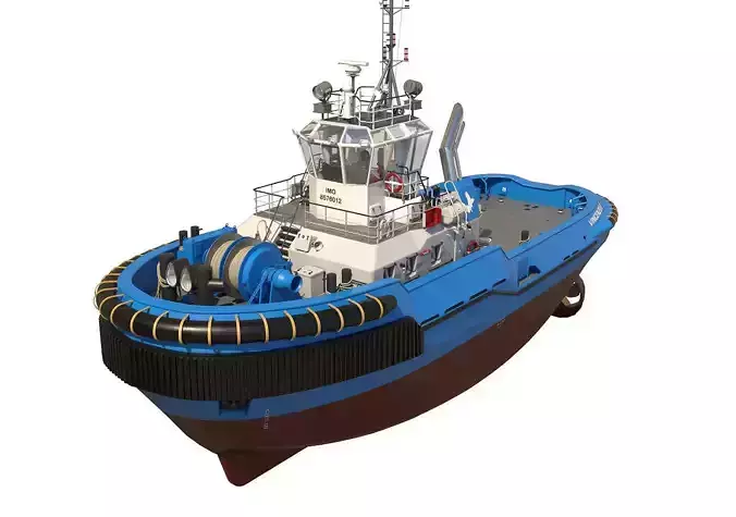 Tugboat  hquality 3D model