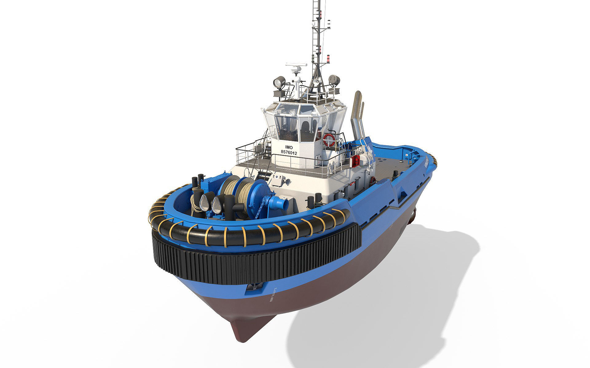 Tugboat  hquality 3D model_11