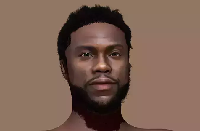 Kevin Hart 3d zbrush sculpting