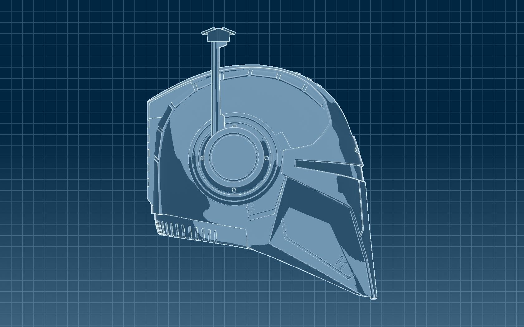 Mandalorian Helmet 3D print model_22