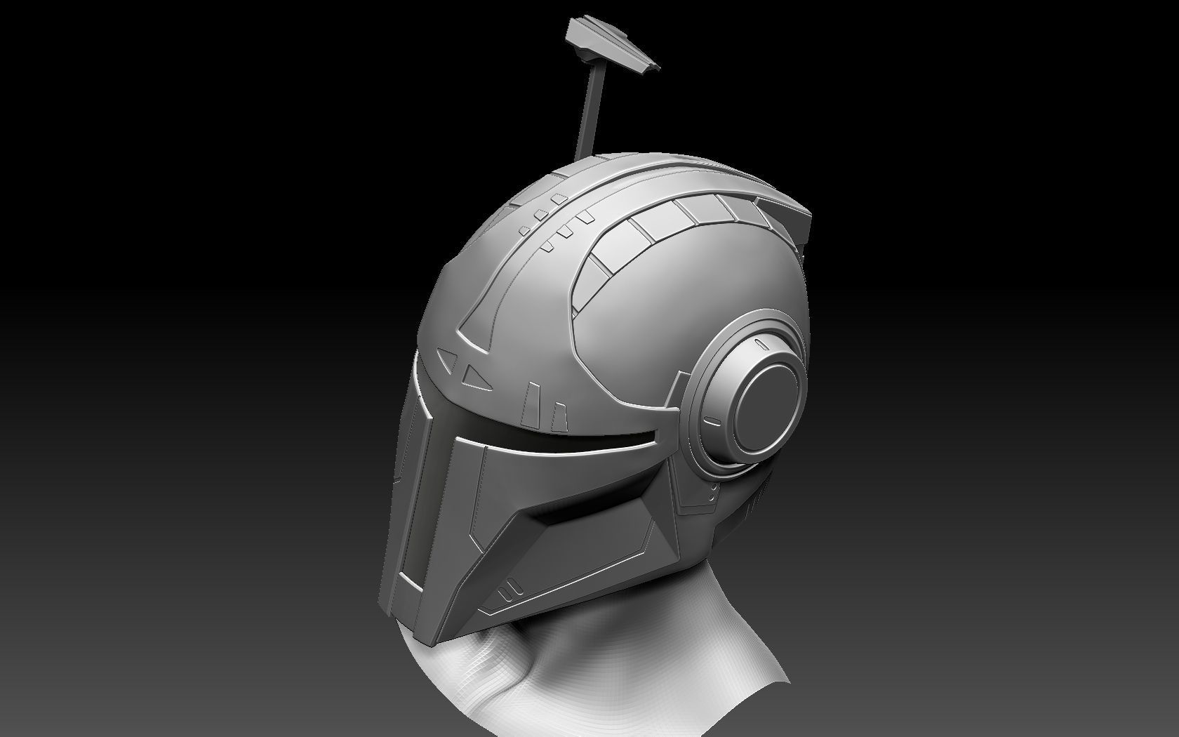 Mandalorian Helmet 3D print model_11