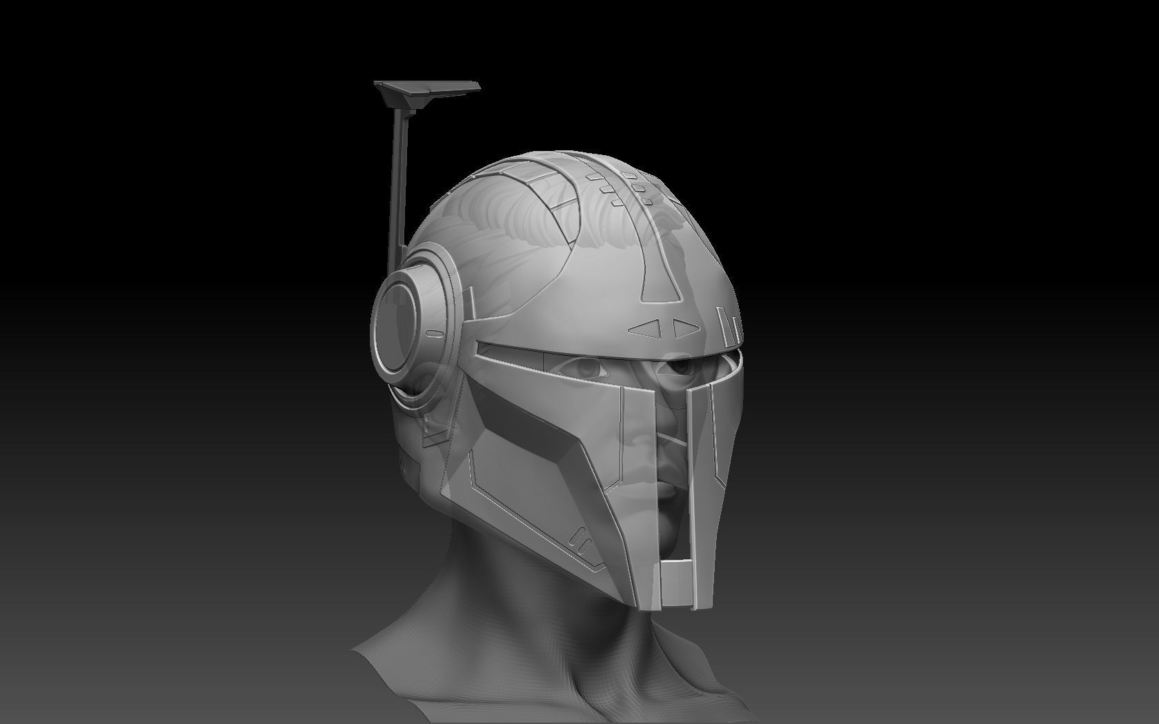 Mandalorian Helmet 3D print model_16