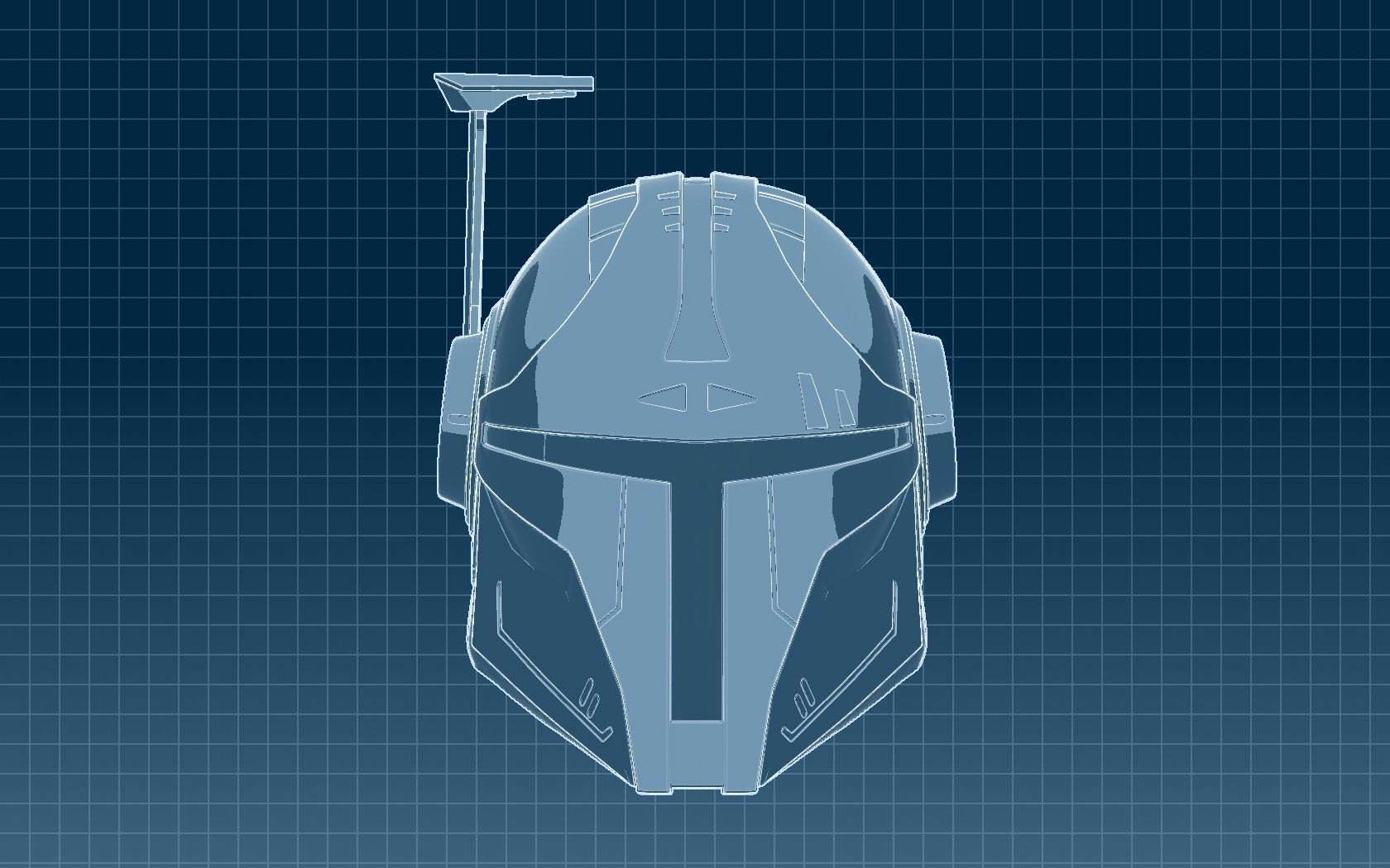 Mandalorian Helmet 3D print model_25