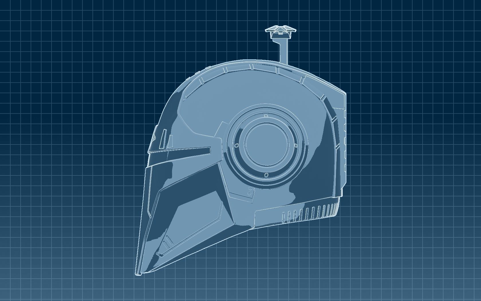 Mandalorian Helmet 3D print model_24