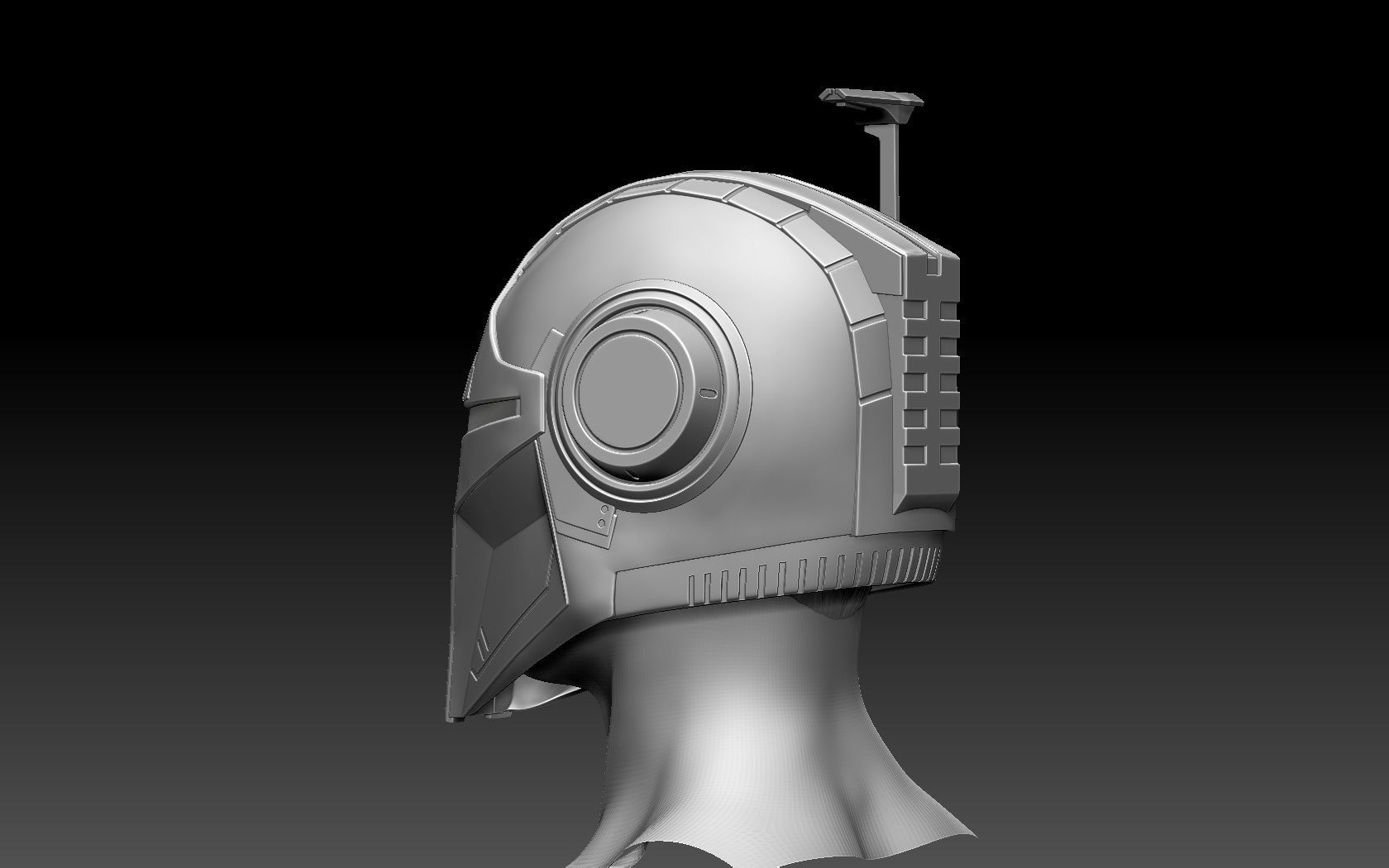 Mandalorian Helmet 3D print model_15