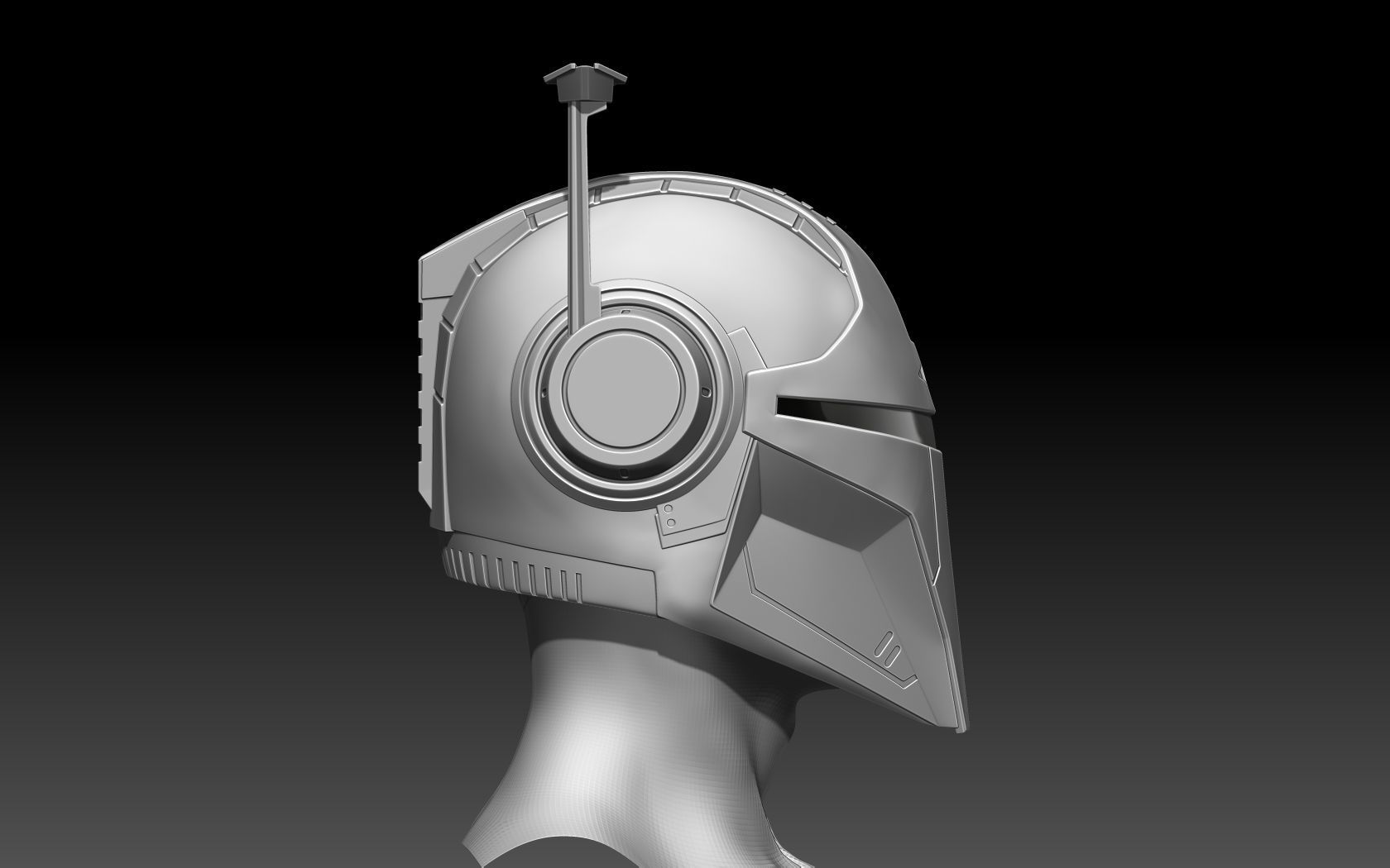 Mandalorian Helmet 3D print model_21