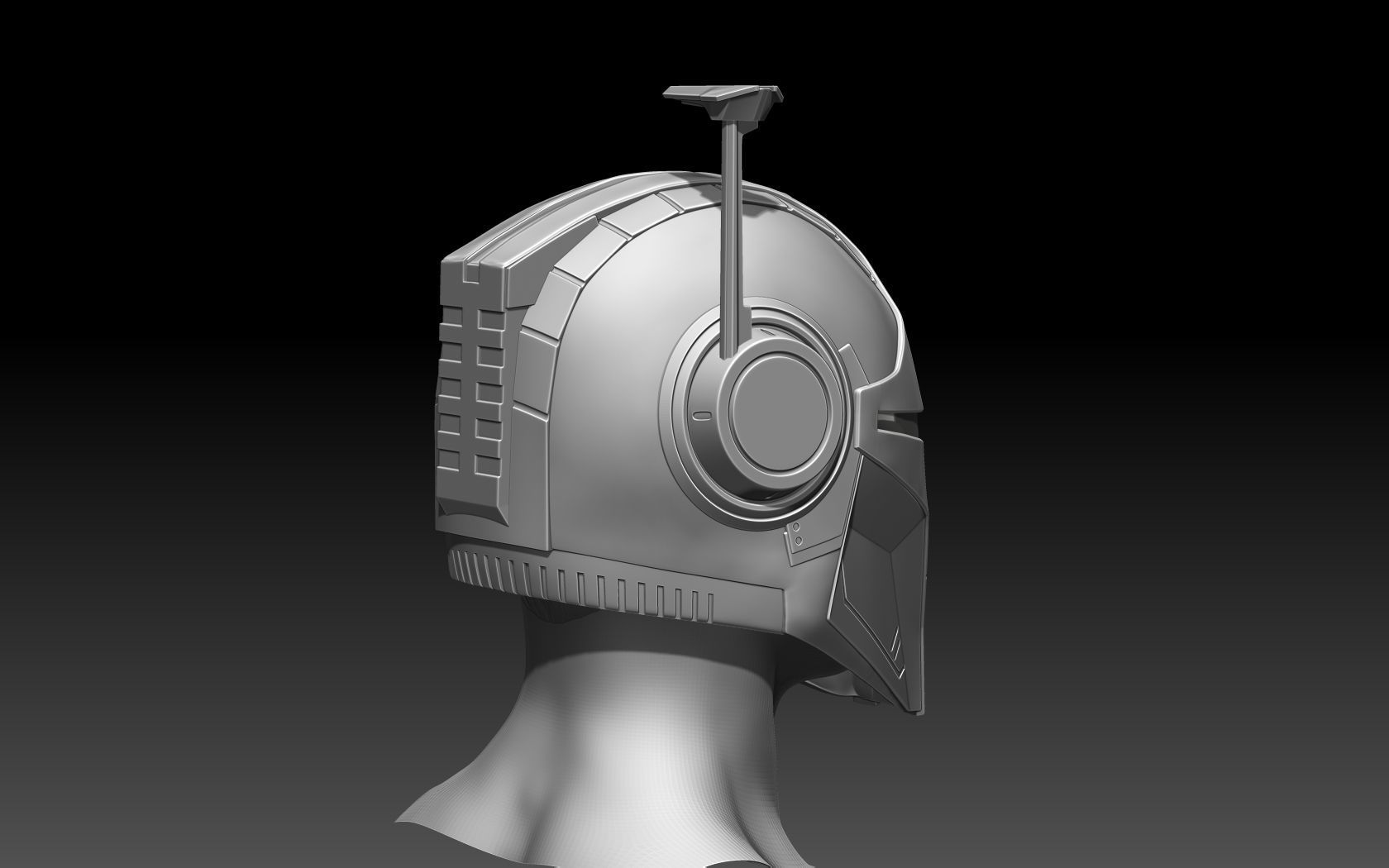 Mandalorian Helmet 3D print model_19
