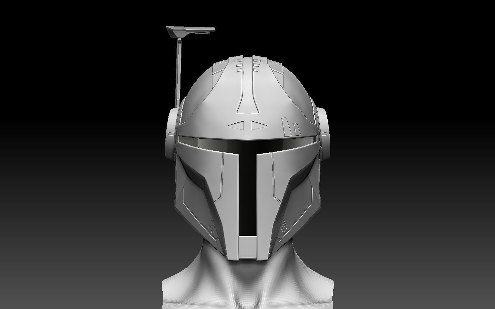 Mandalorian Helmet 3D print model_14