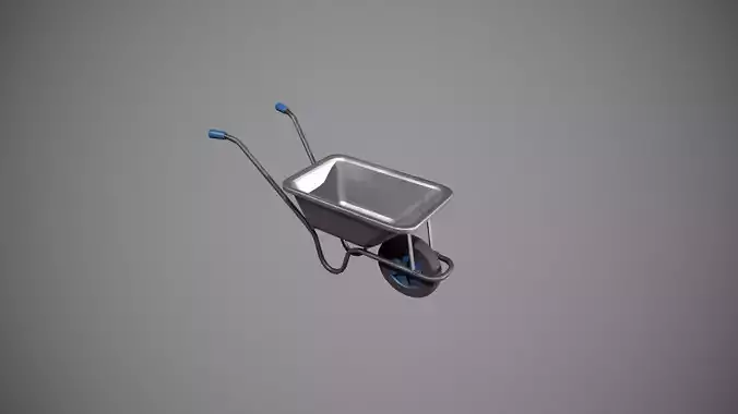 Metal-Blue Wheelbarrow