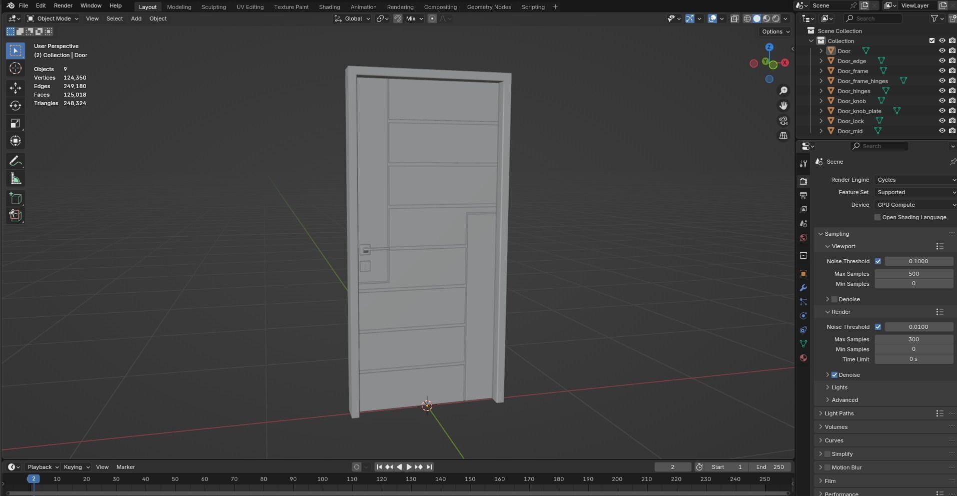 Door CG22 3D model_11
