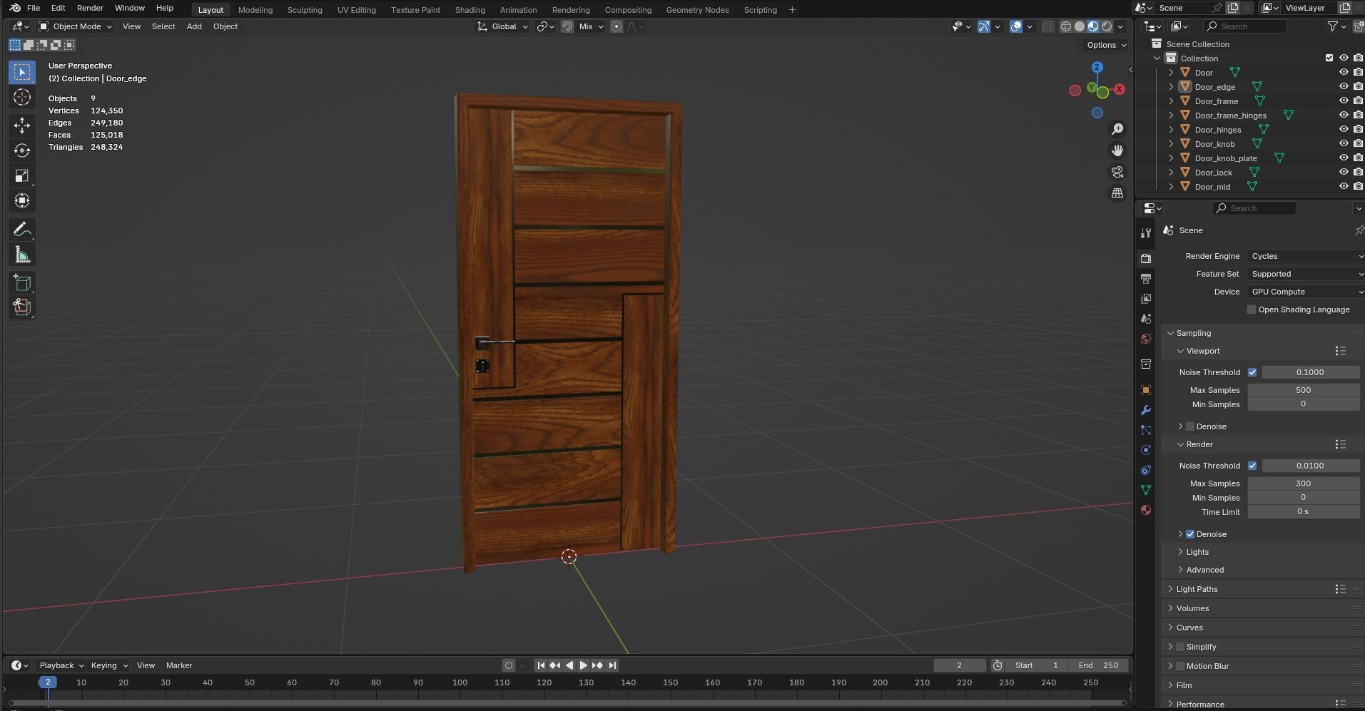Door CG22 3D model_12