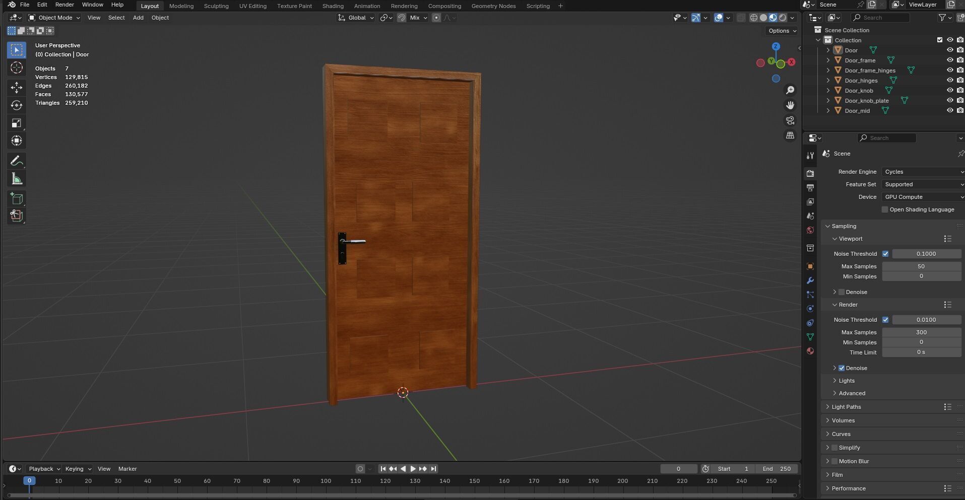 Door CG23 3D model_12