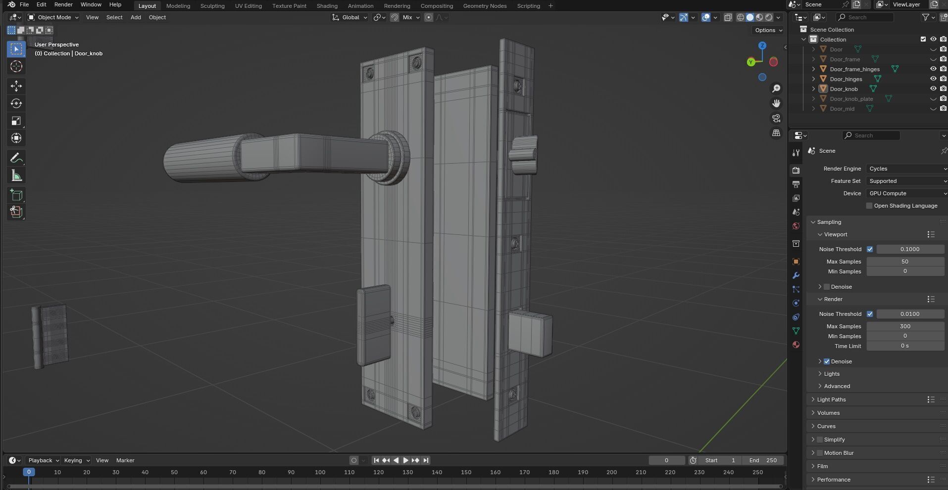 Door CG23 3D model_7