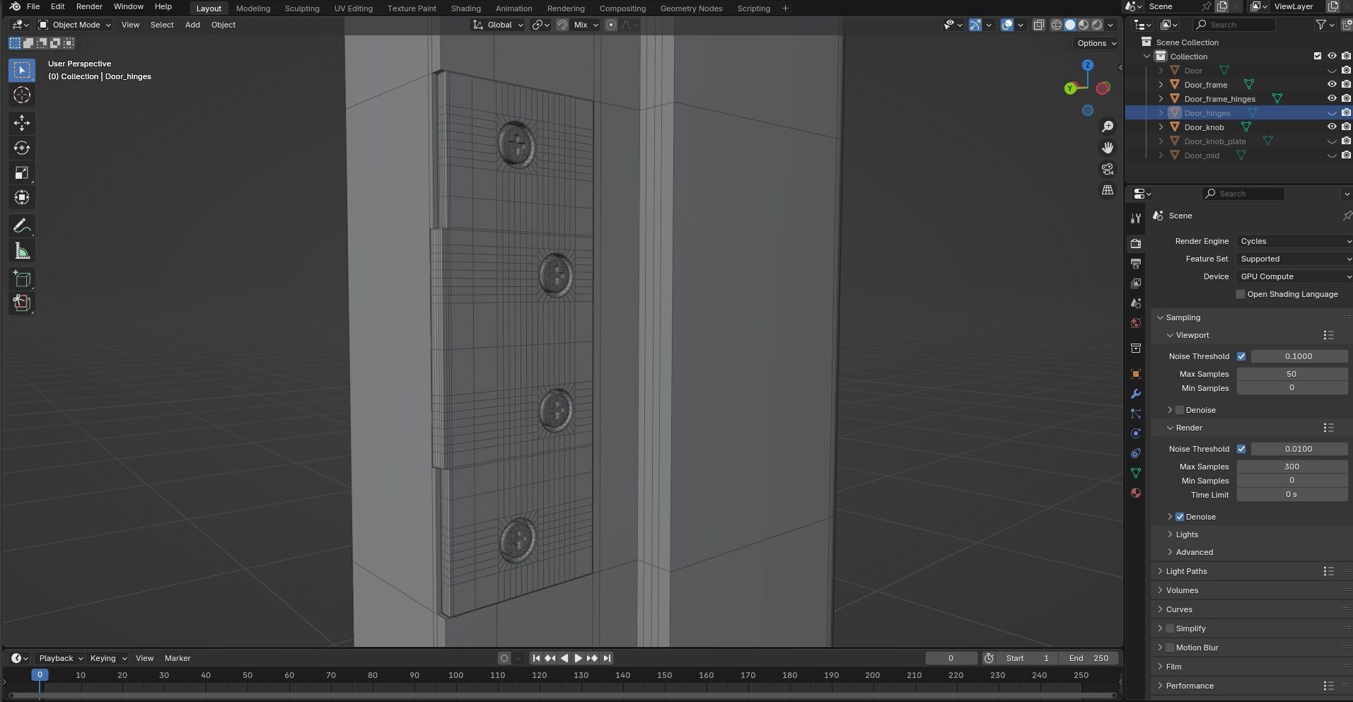 Door CG23 3D model_8