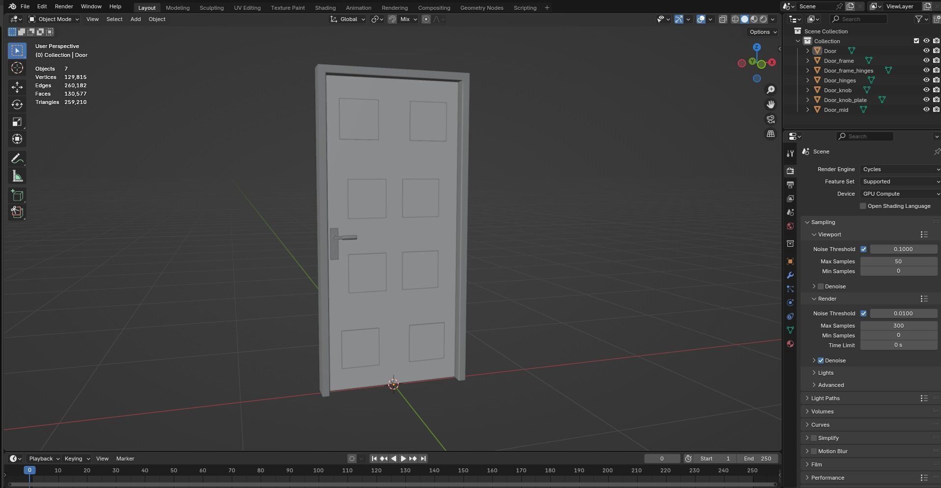 Door CG23 3D model_11