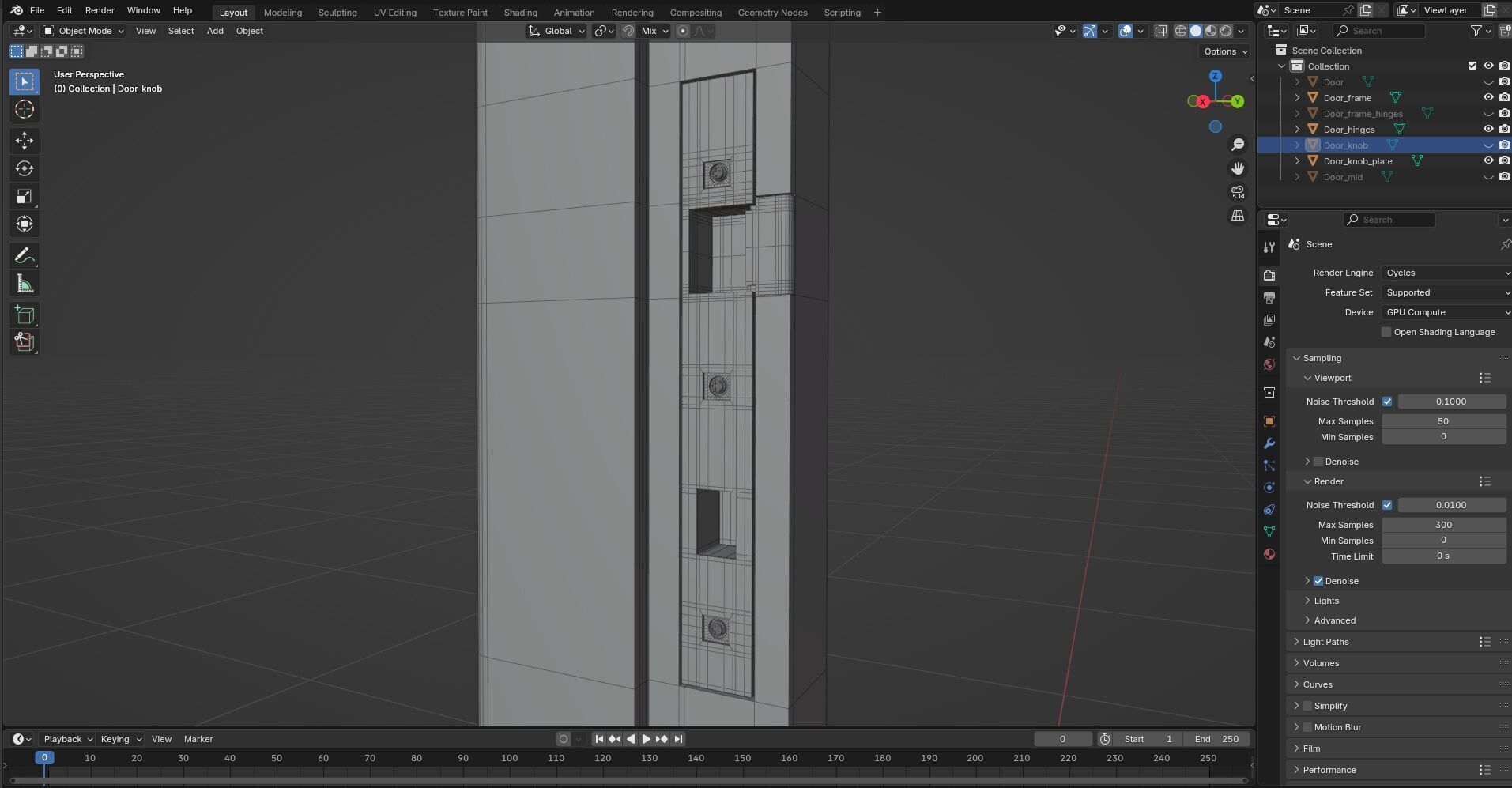 Door CG23 3D model_10