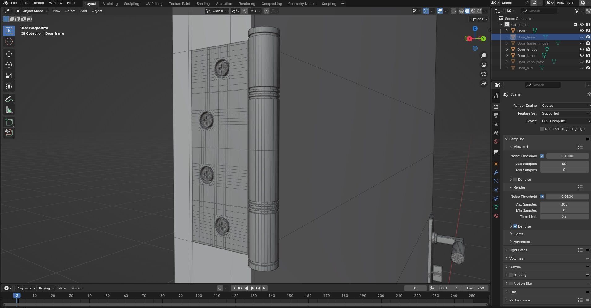Door CG23 3D model_9