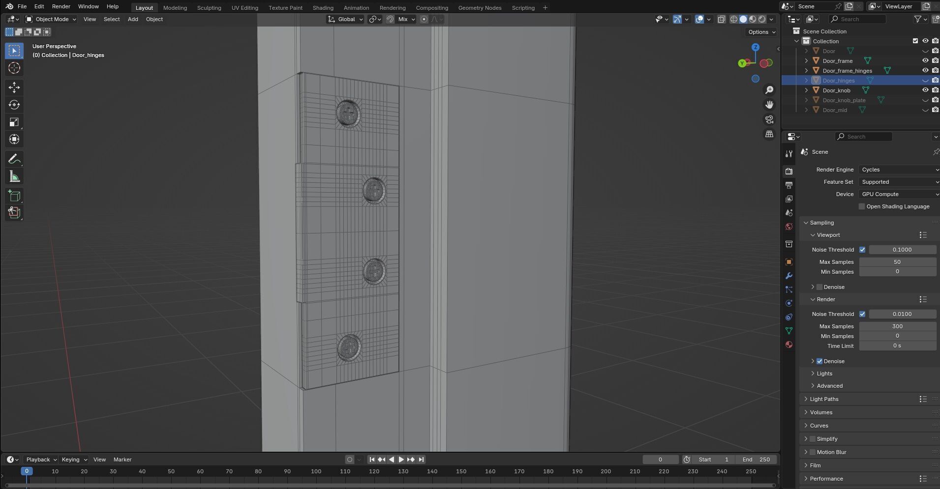 Door CG28 3D model_8