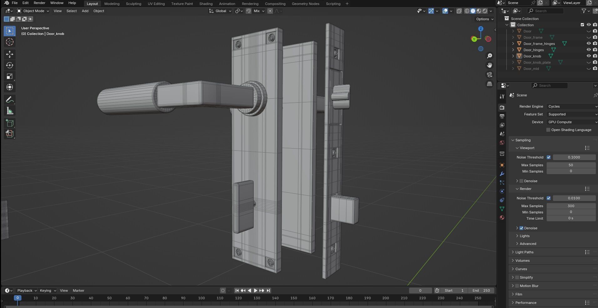 Door CG28 3D model_7