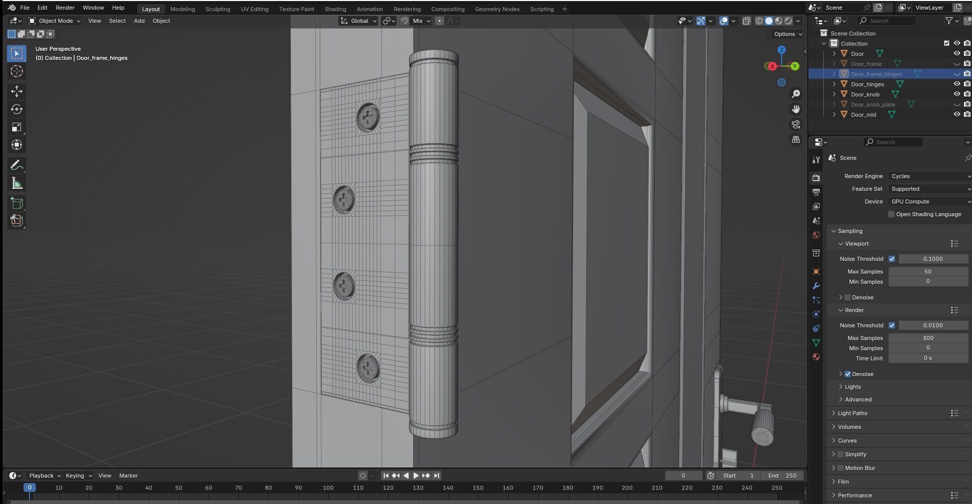 Door CG28 3D model_9