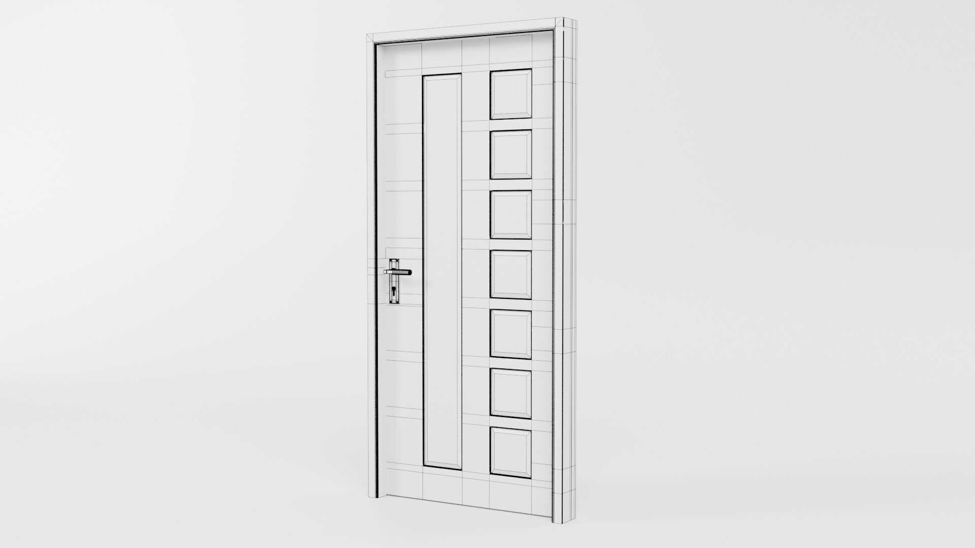 Door CG28 3D model_5