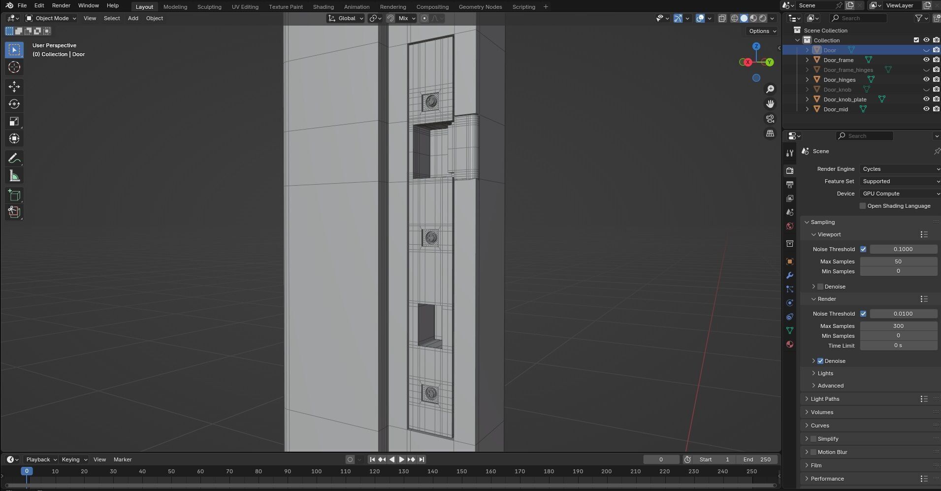 Door CG28 3D model_10