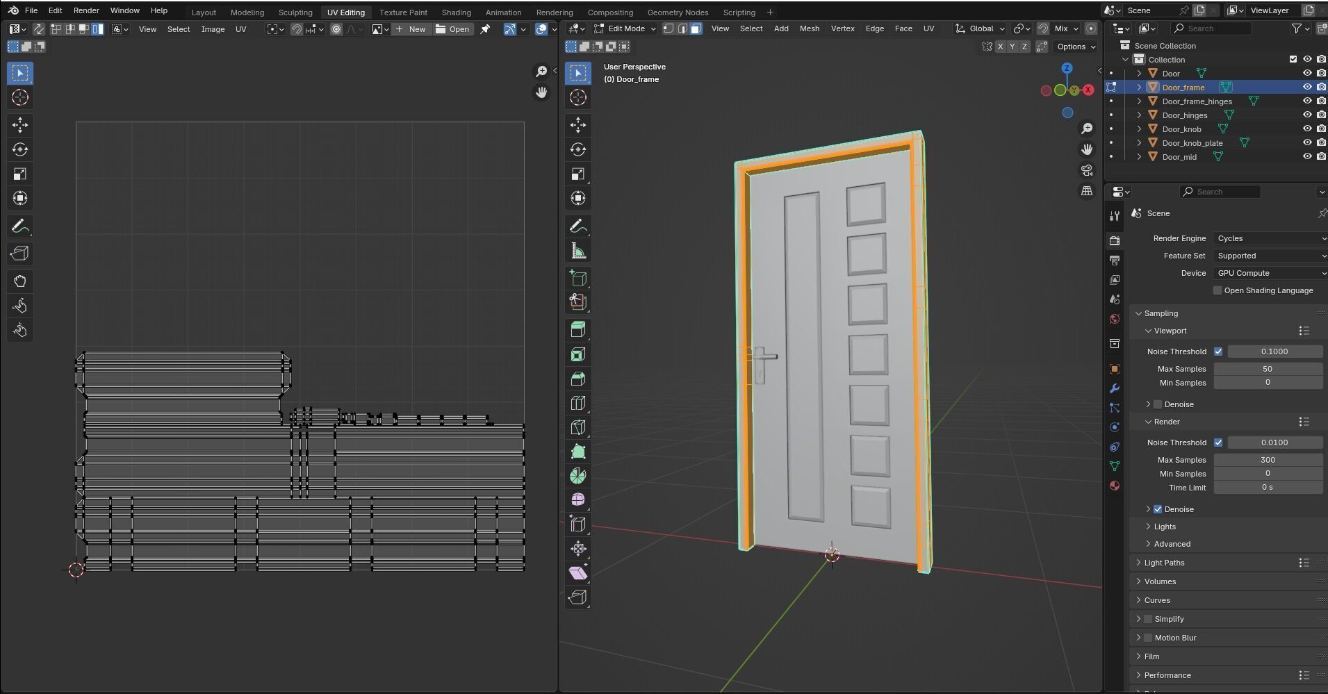 Door CG28 3D model_14