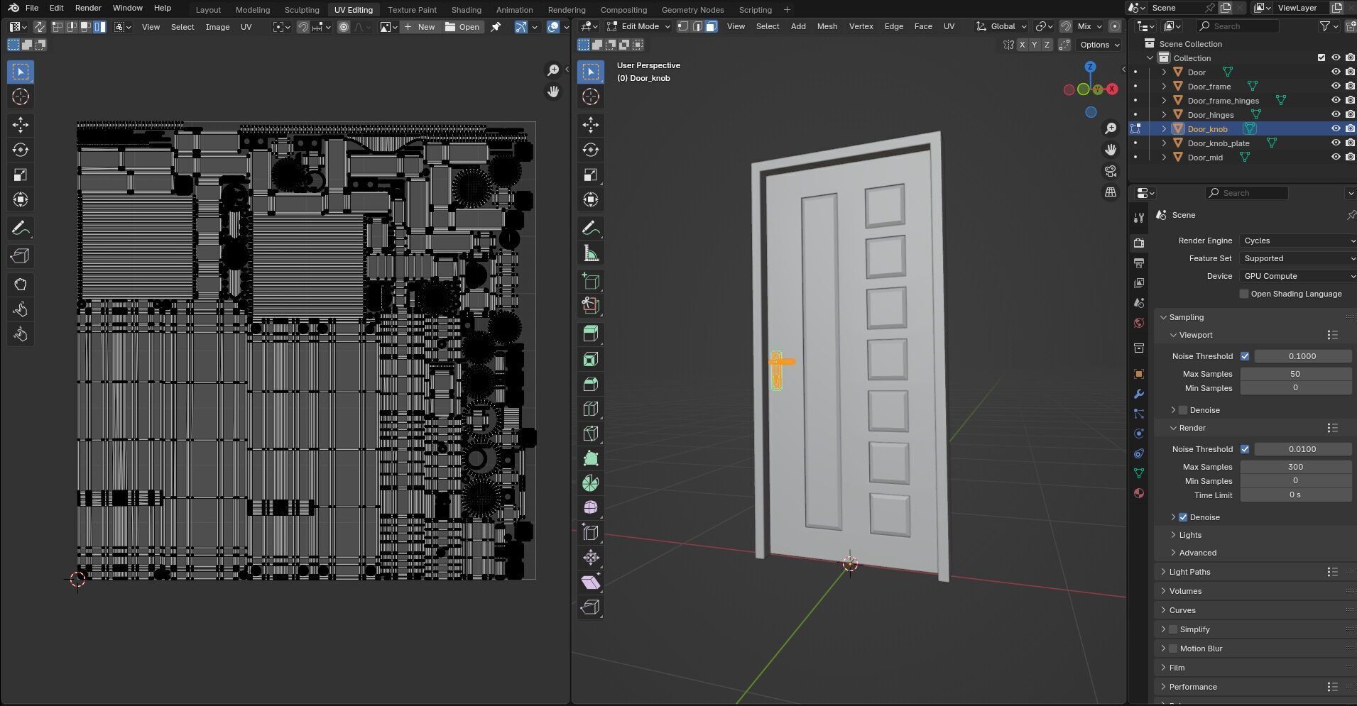 Door CG28 3D model_16