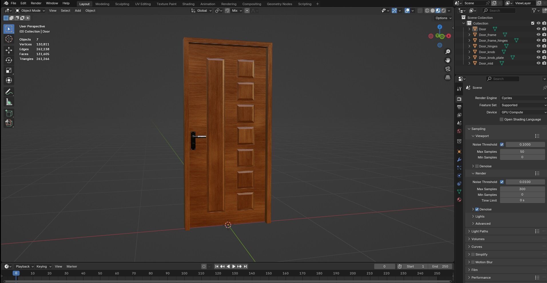 Door CG28 3D model_12