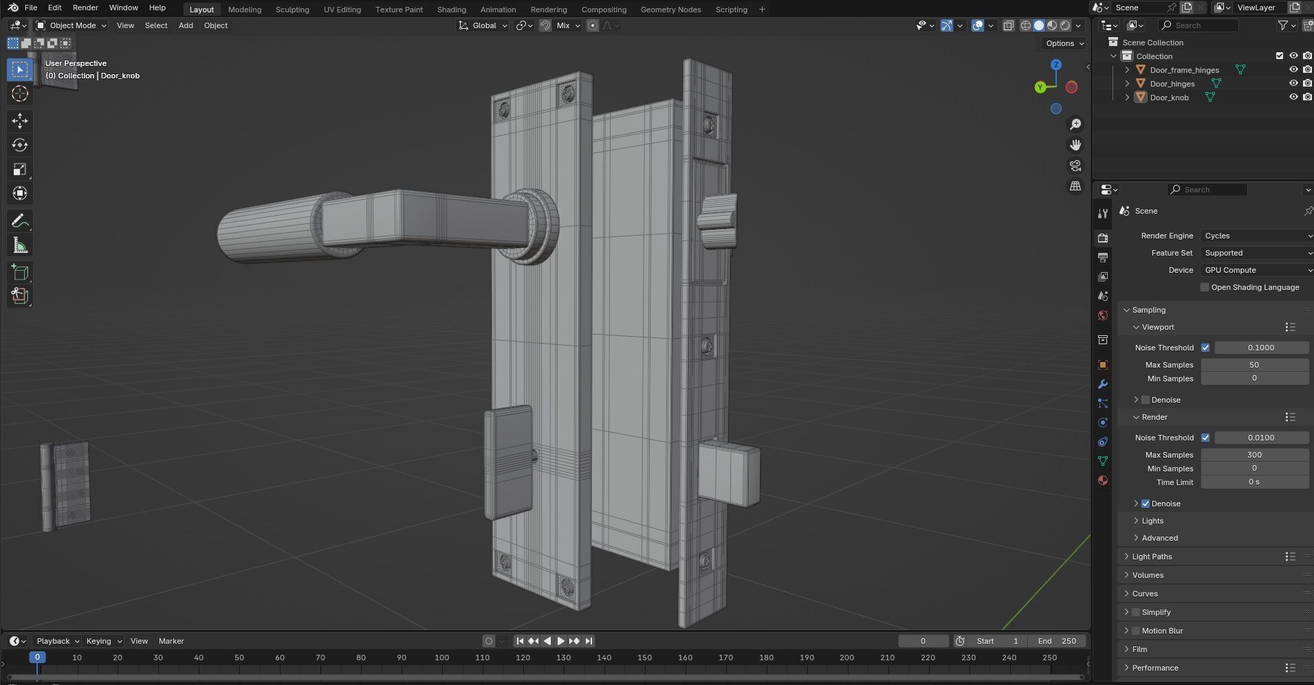 Door CG30 3D model_7