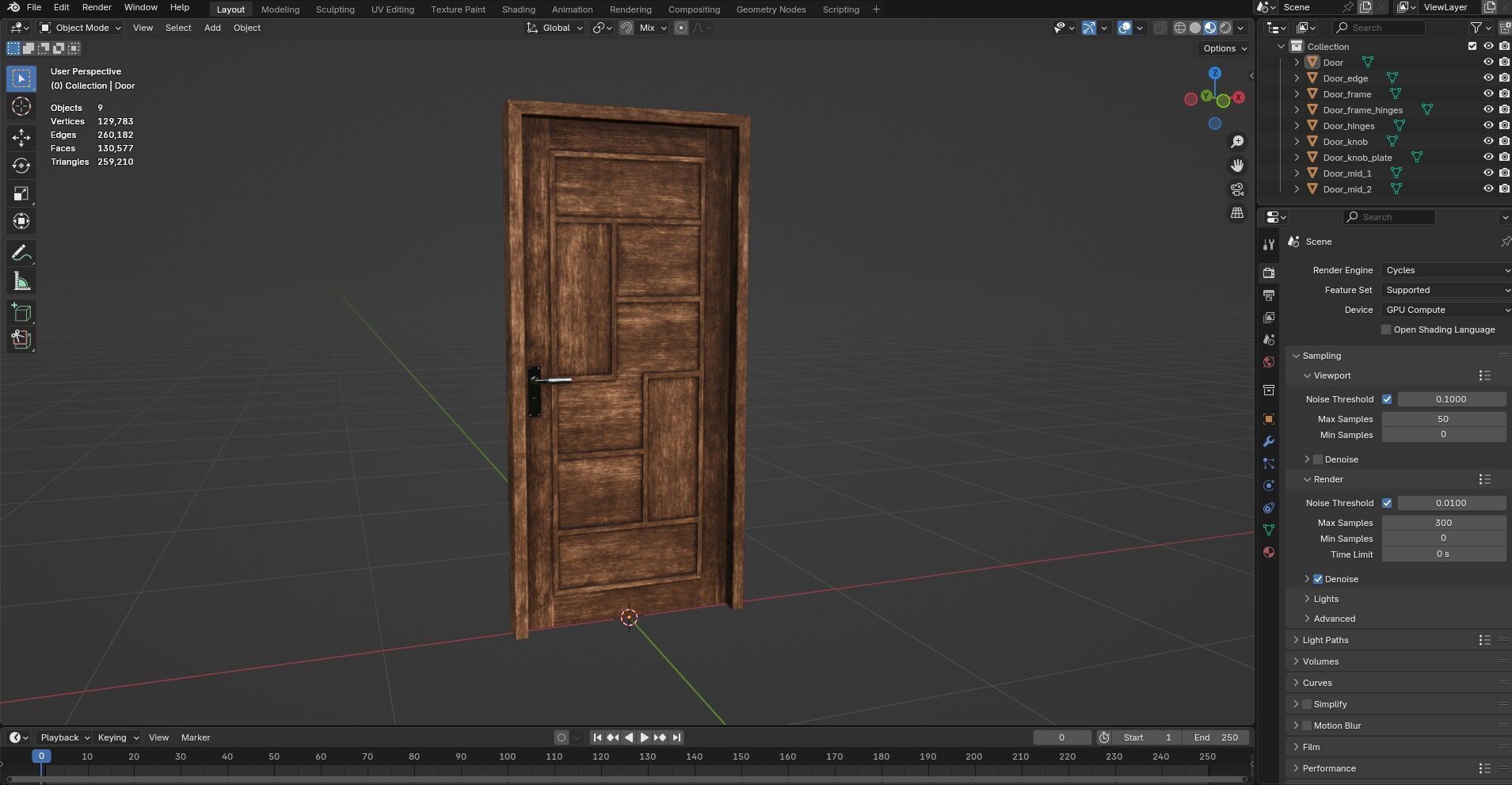 Door CG30 3D model_12