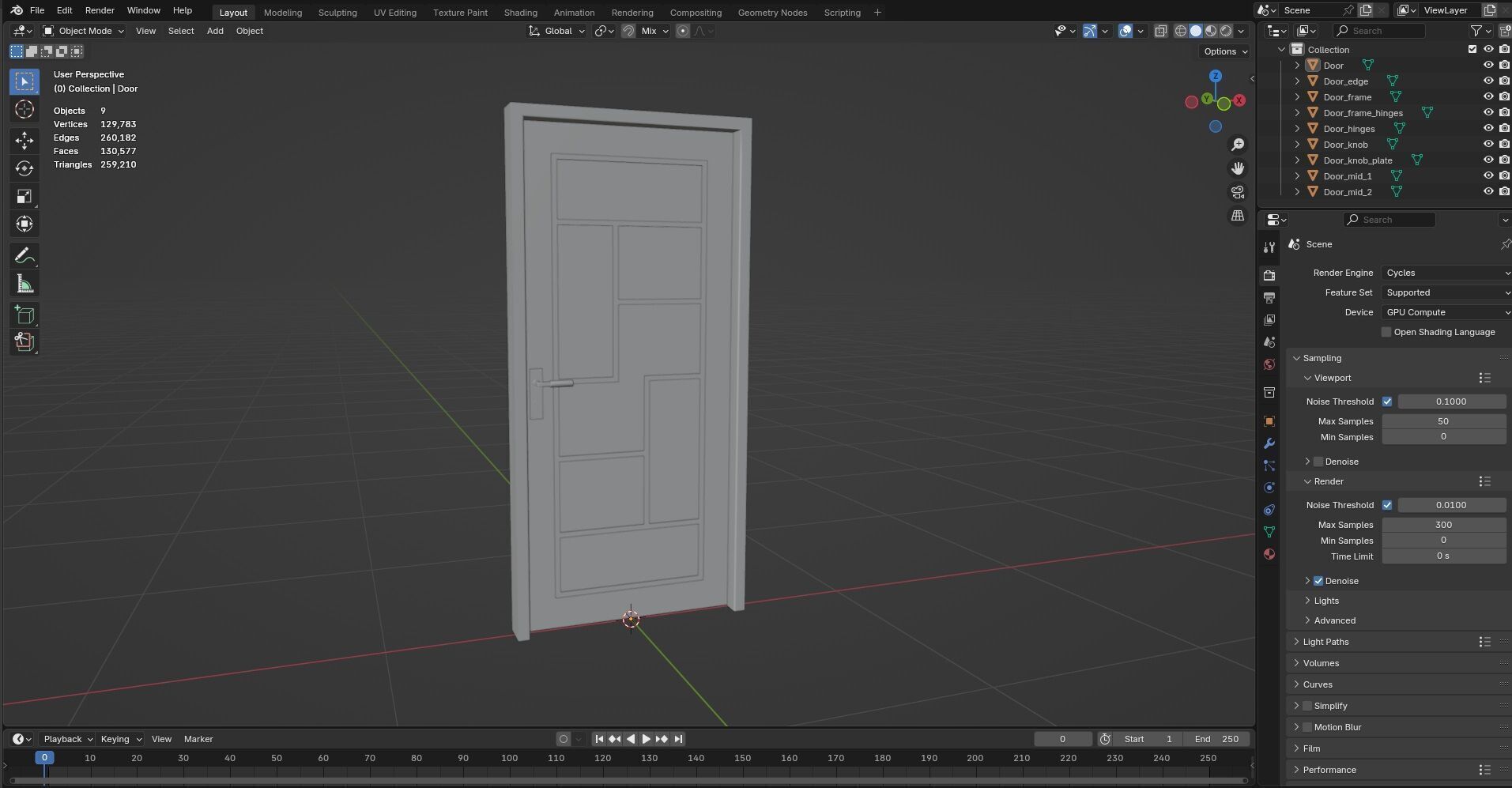 Door CG30 3D model_11