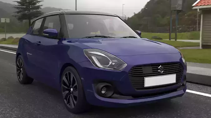 maruti suzuki swift facelift 3D model