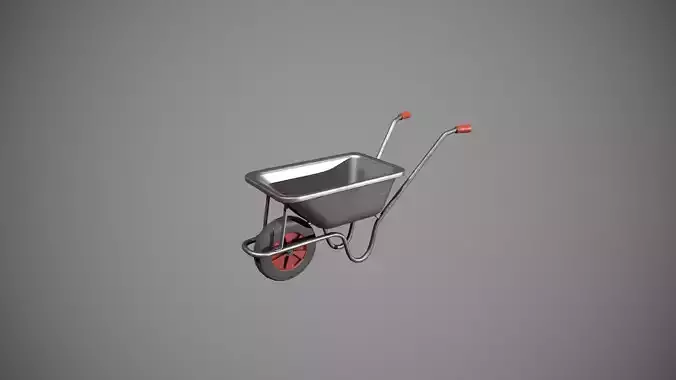 Metal - Red Wheelbarrow