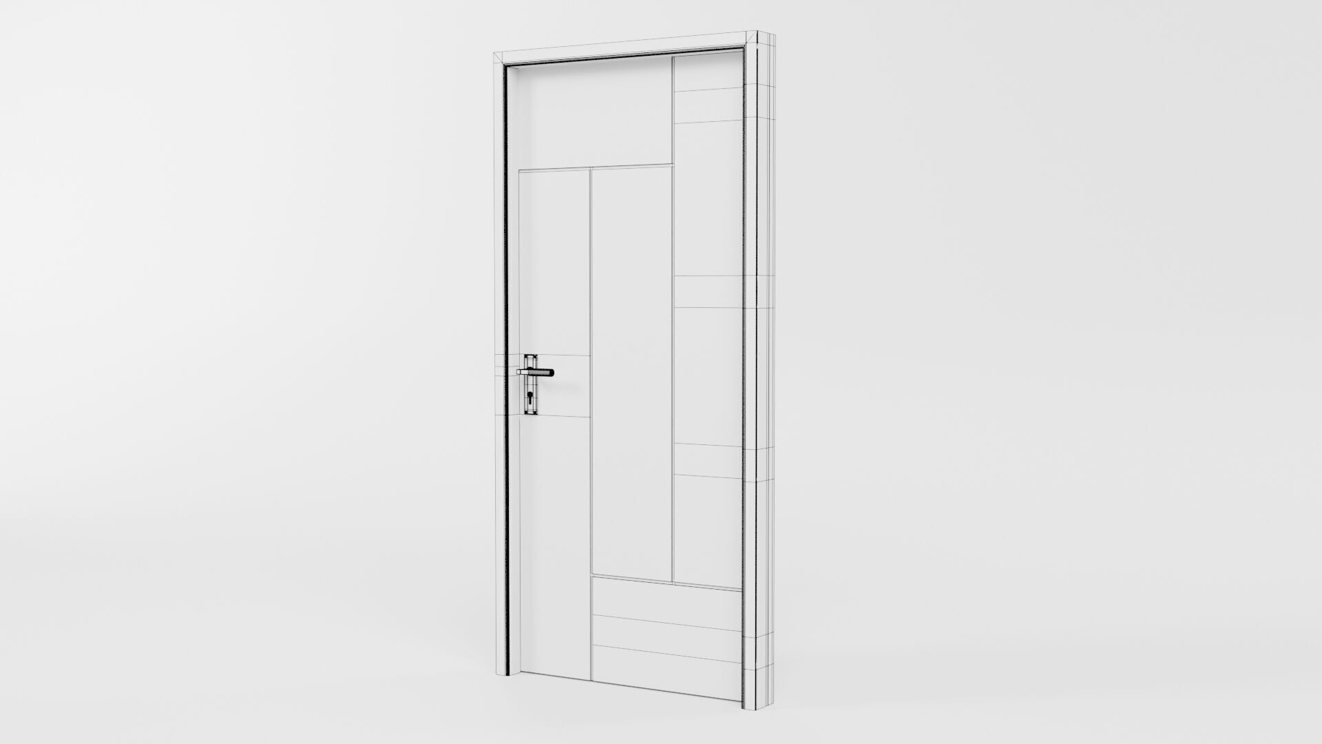 Door CG31 3D model_5