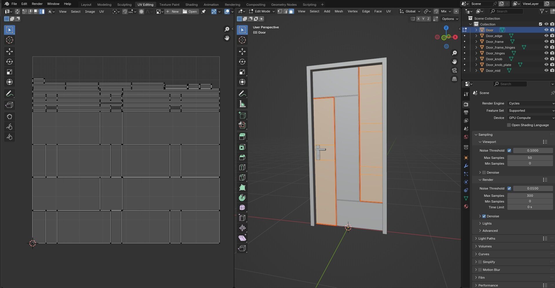 Door CG31 3D model_13