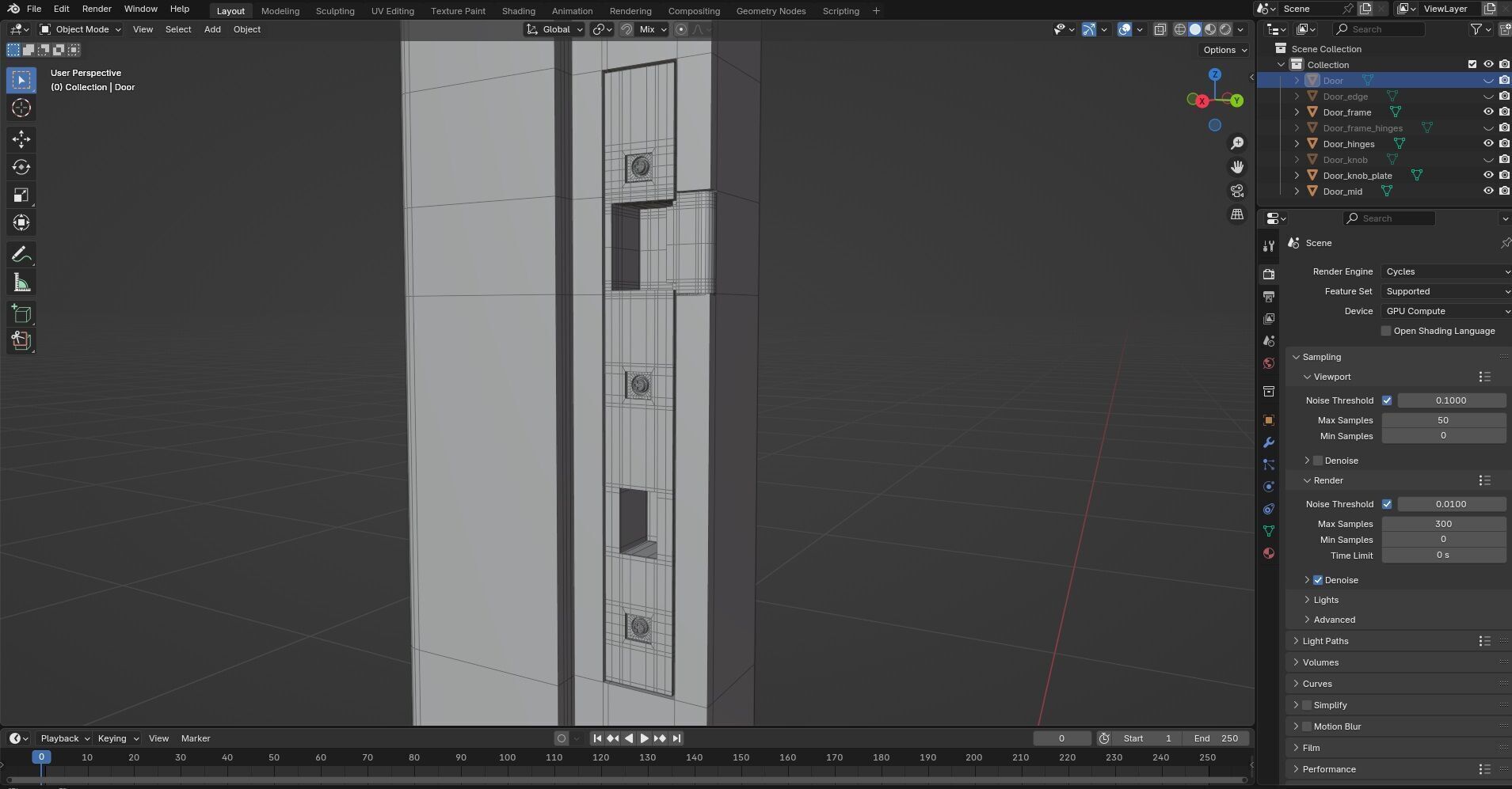 Door CG31 3D model_10