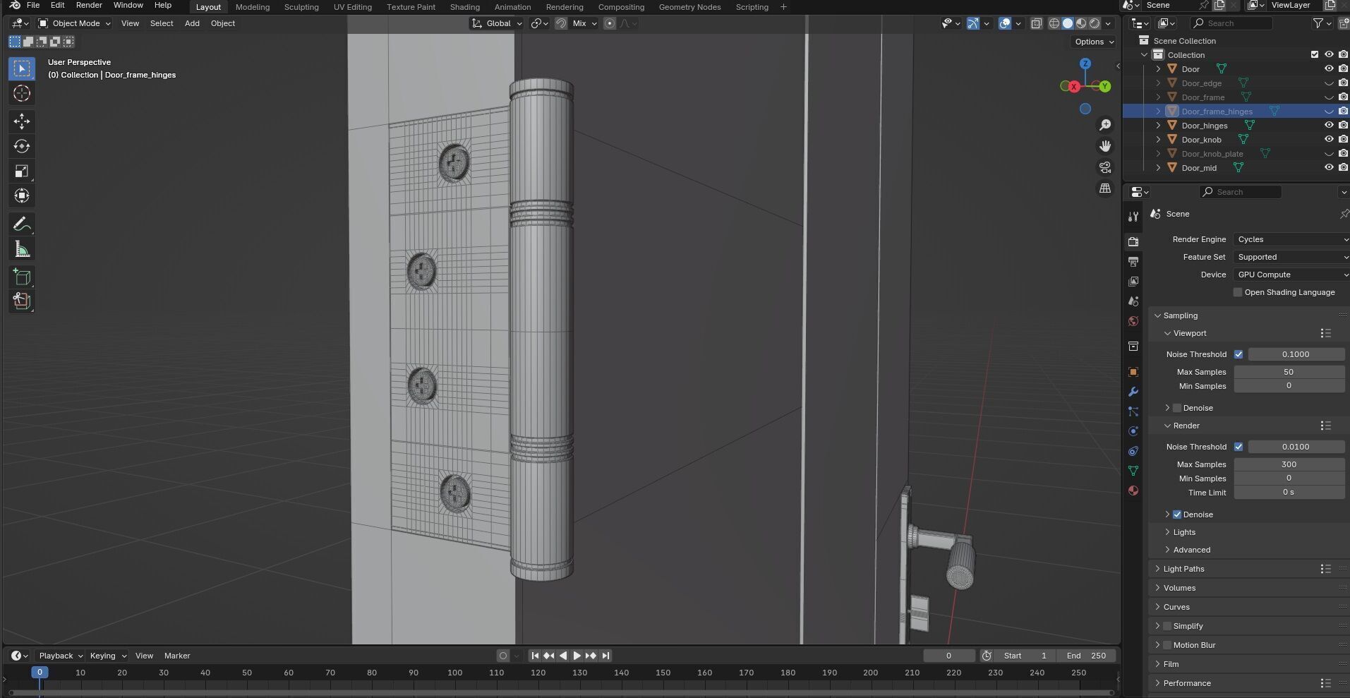 Door CG31 3D model_9