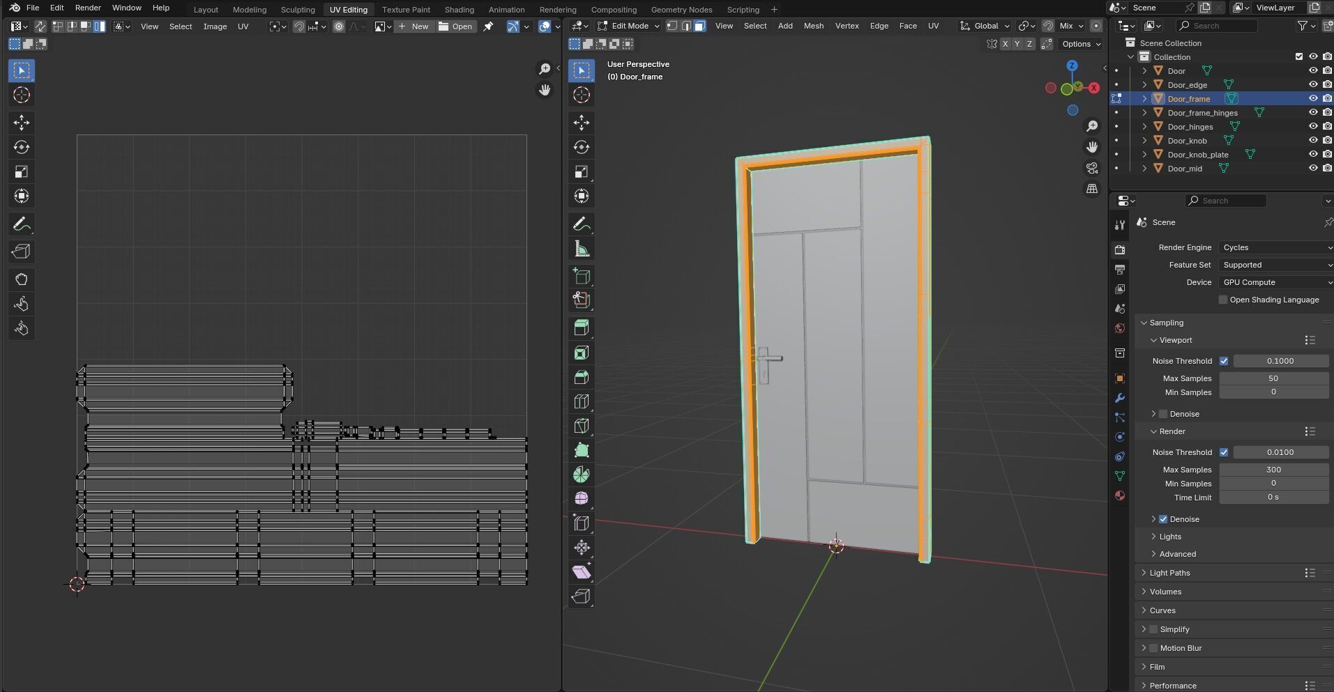 Door CG31 3D model_14