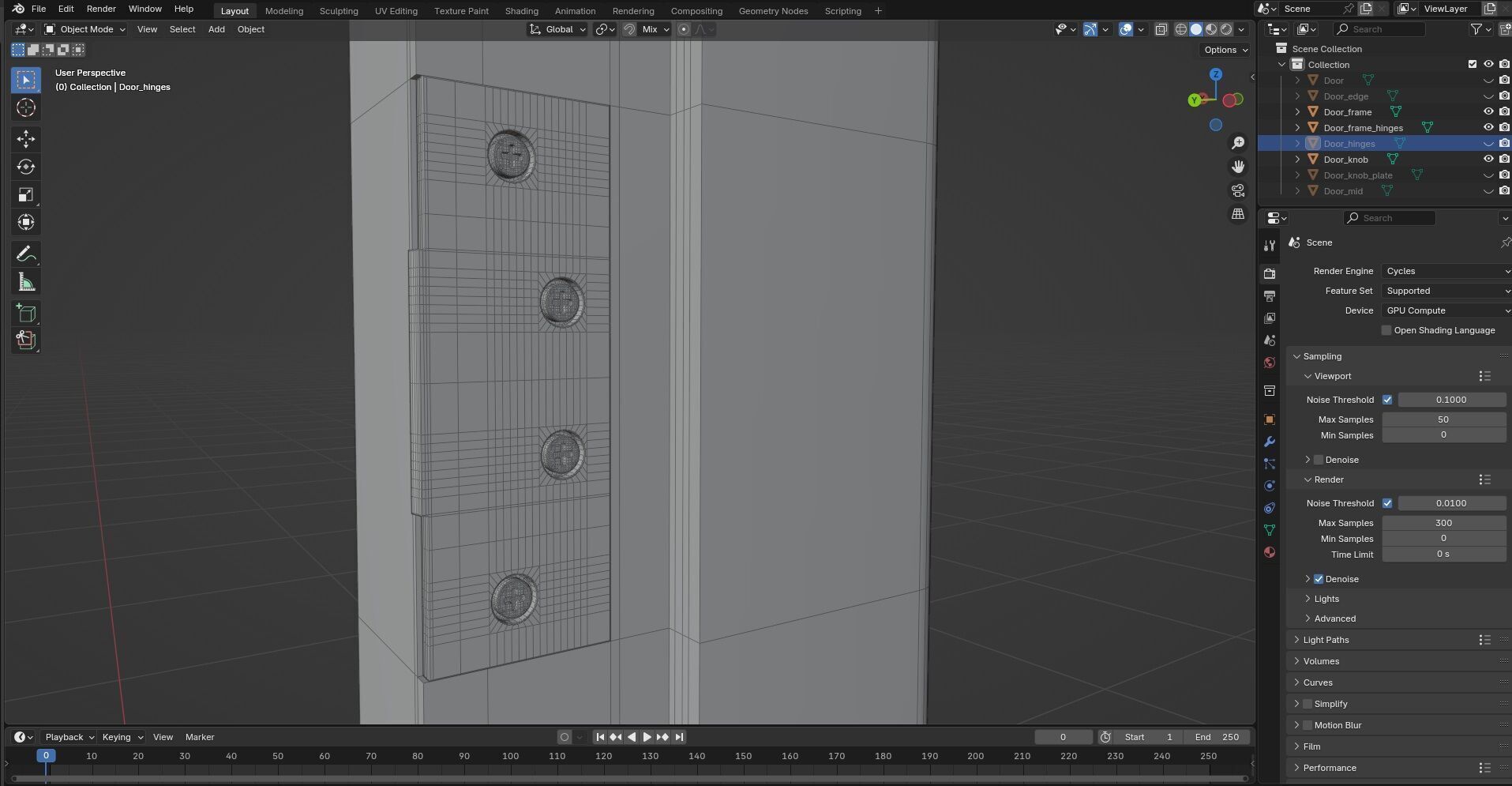 Door CG31 3D model_8