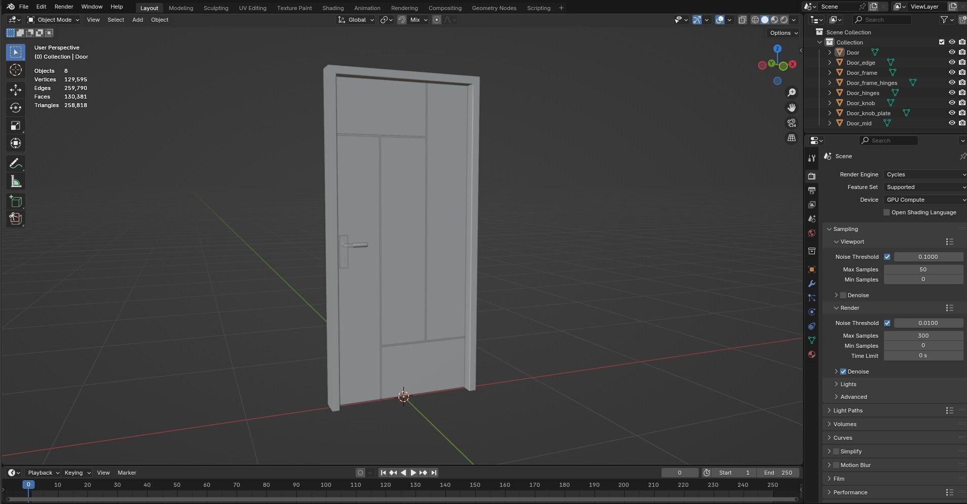 Door CG31 3D model_11