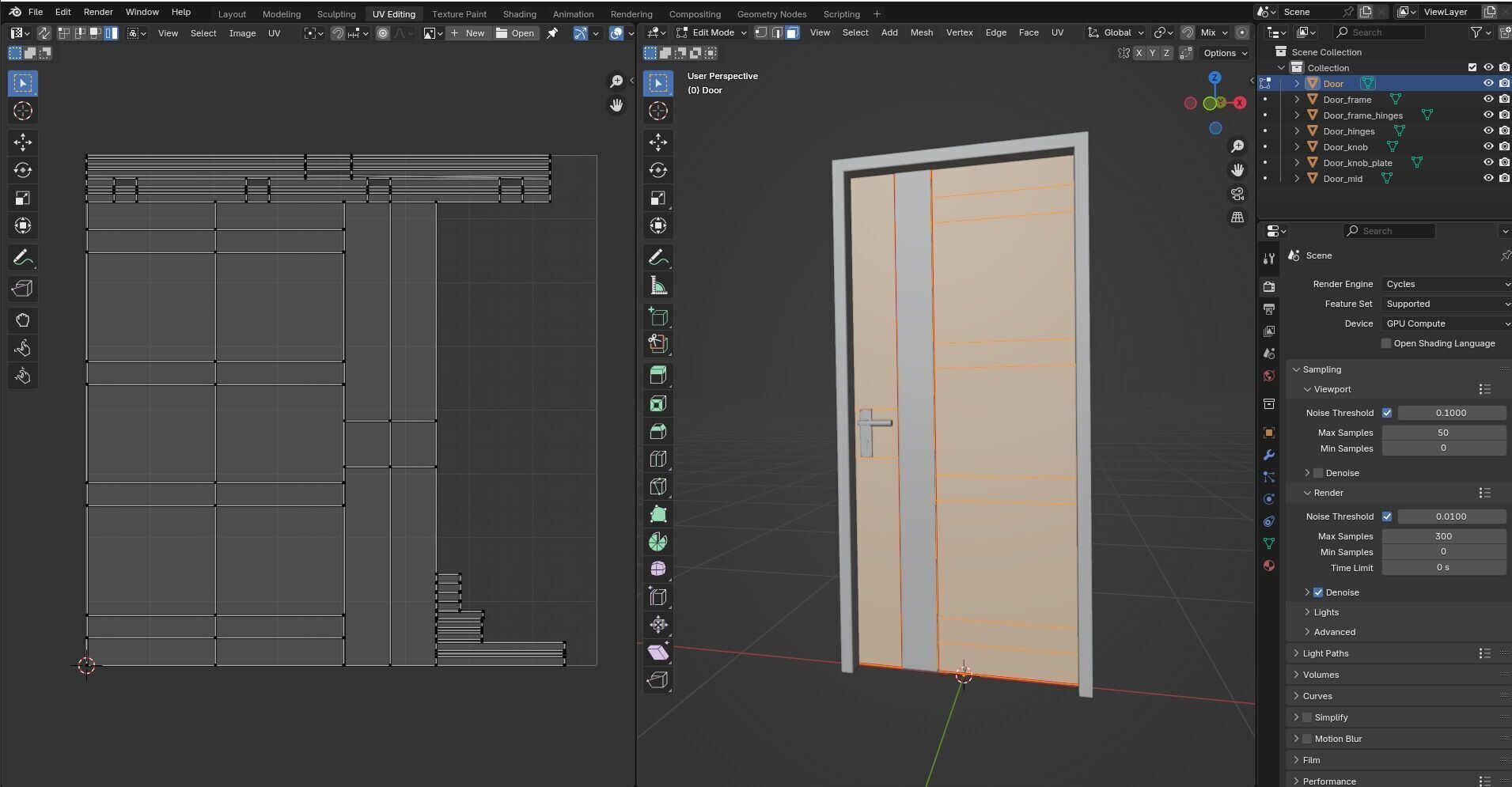 Door CG32 3D model_13