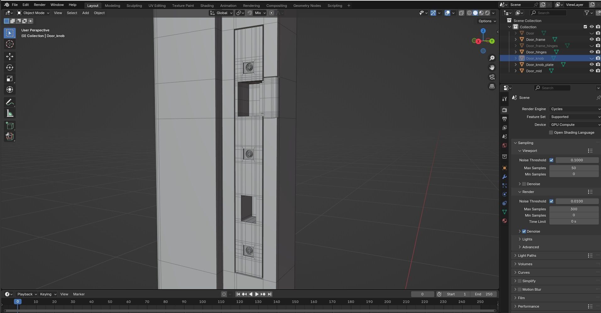 Door CG32 3D model_10