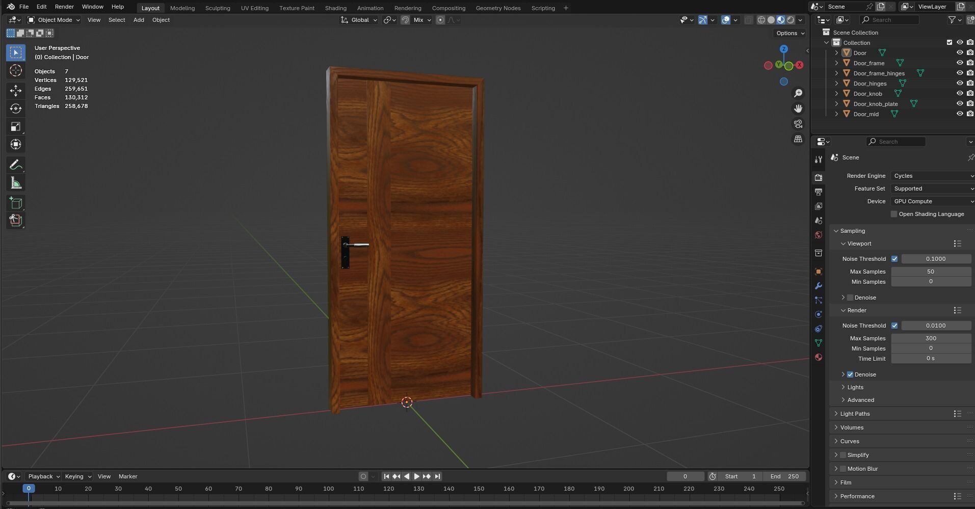 Door CG32 3D model_12