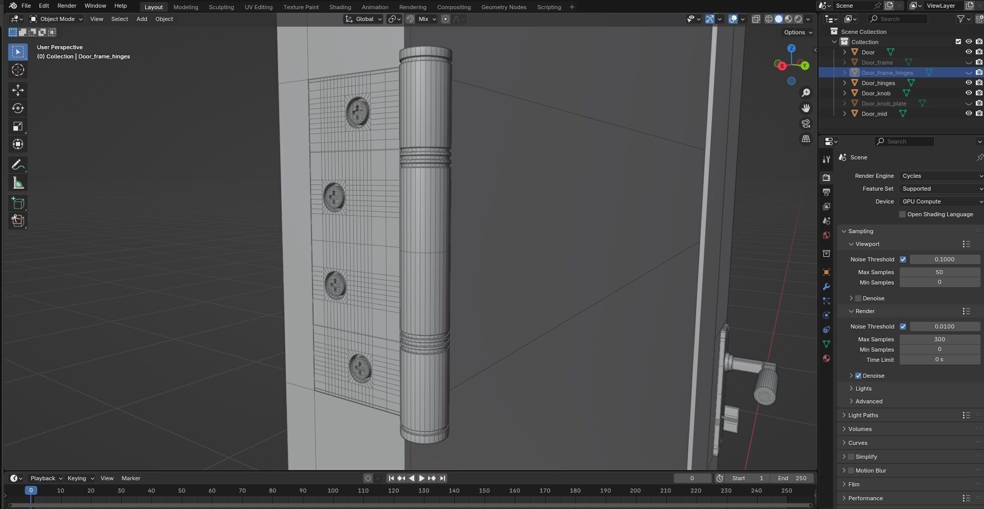Door CG32 3D model_9