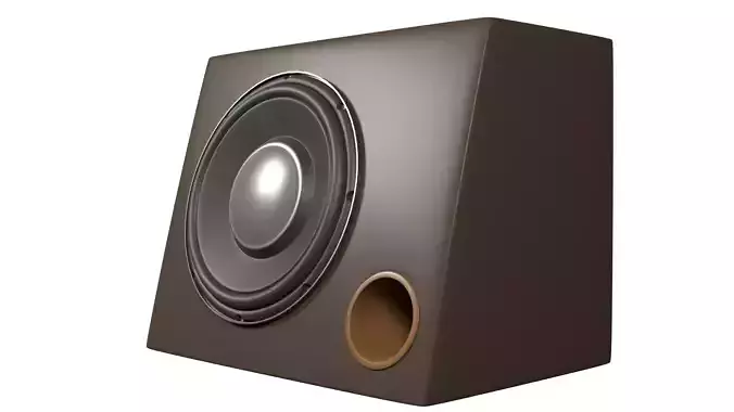Subwoofer box 3D model