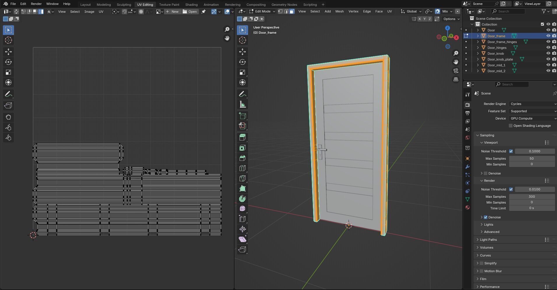 Door CG36 3D model_14