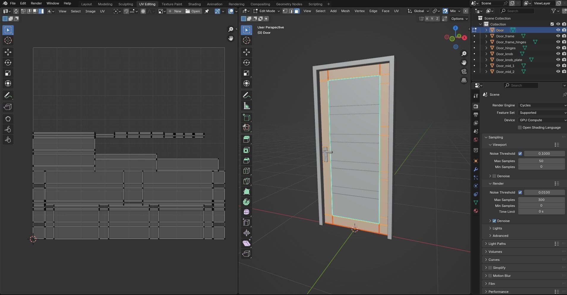 Door CG36 3D model_13