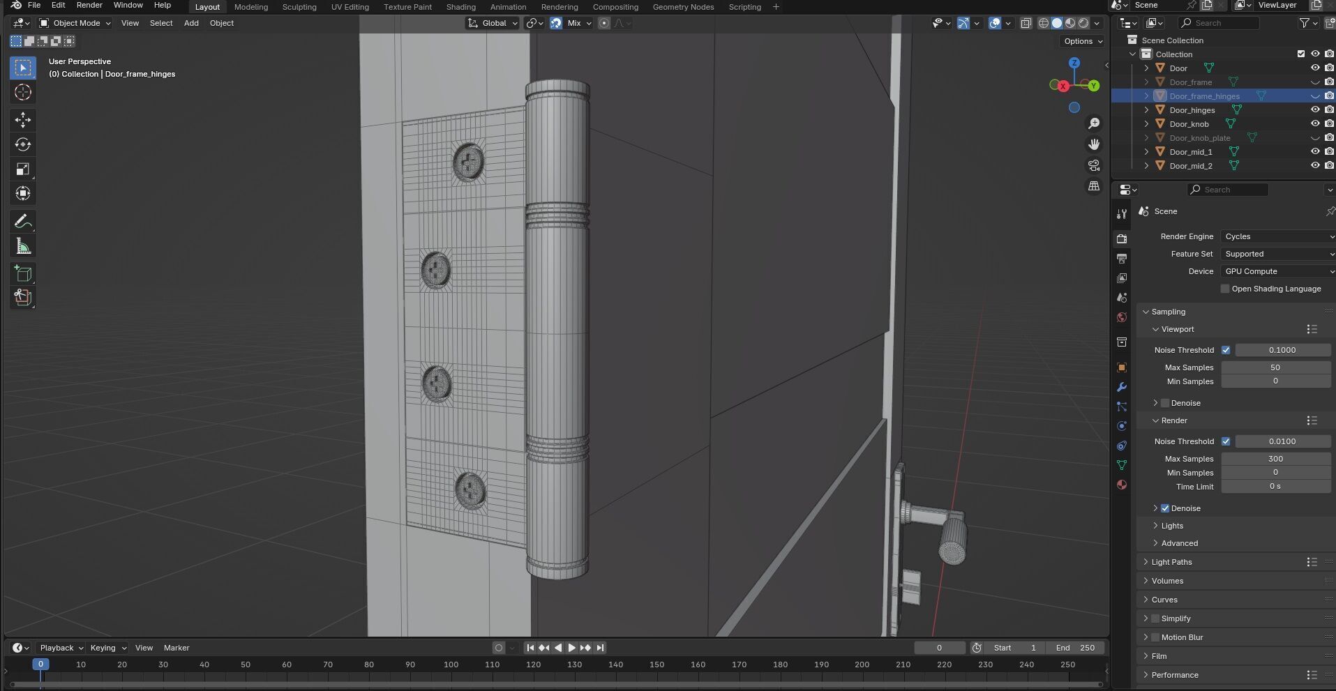 Door CG36 3D model_9