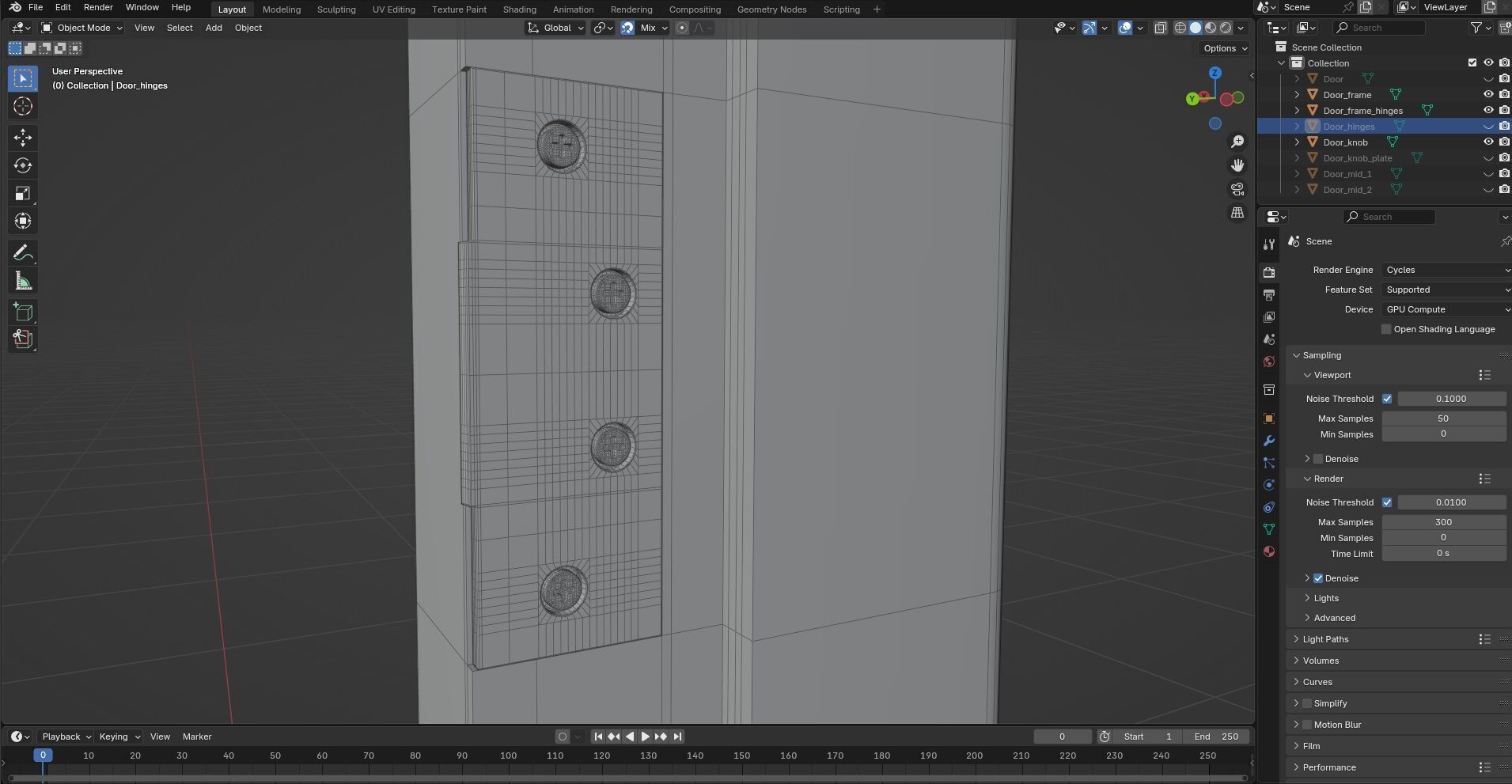 Door CG36 3D model_8